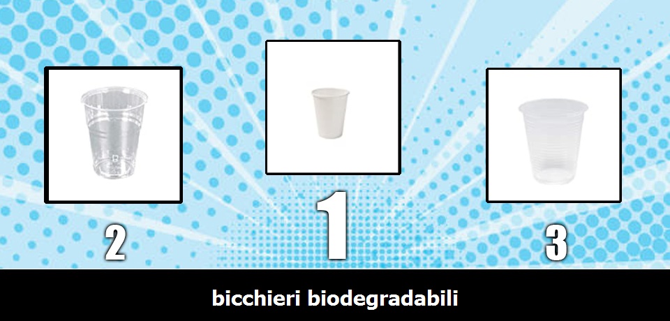 Palucart 300 Bicchieri Biodegradabili 200 ml compostabili PLA Tazza monouso Acqua bibite rispetta la Natura 