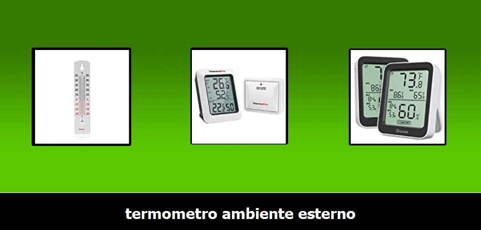 VOCOO Termometro Igrometro Wireless Digitale per Interno Esterno