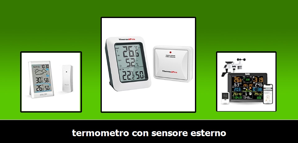 ORIA Termometro Igrometro Digitale Interno Esterno, Misuratore di