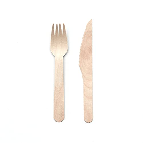 400 Forchette 200 Coltelli e 200 Cucchiai Waipur Set Piatti in Foglia di Palma e Posate in Legno Stoviglie usa e getta Compostabili 200 Piatti Grandi e 200 Piatti da Dessert 