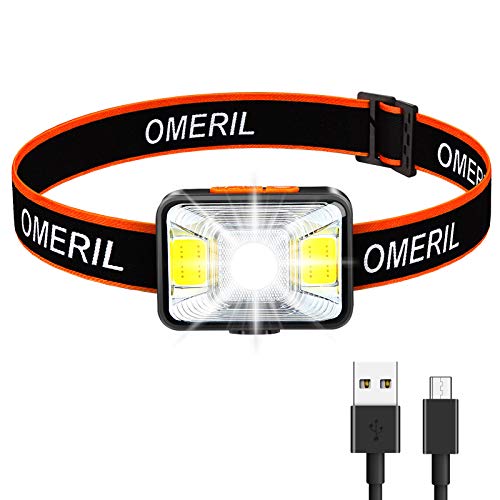 Lyenun Lampada Frontale LED Pesca 8LEDs 7 Modalità 2000mAh USB Ricaricabile Impermeabile con Sensore Movimento per Campeggio 2 in 1 Luce Della Bicicletta/Torcia Lampade da Testa Escursioni Lavoro Lyenun Lampada Frontale LED Pesca 8LEDs 7 Modalità 2000mAh USB Ricaricabile Impermeabile con Sensore Movimento per Campeggio 2 in 1 Luce Della Bicicletta/Torcia Lampade da Testa Escursioni Lavoro